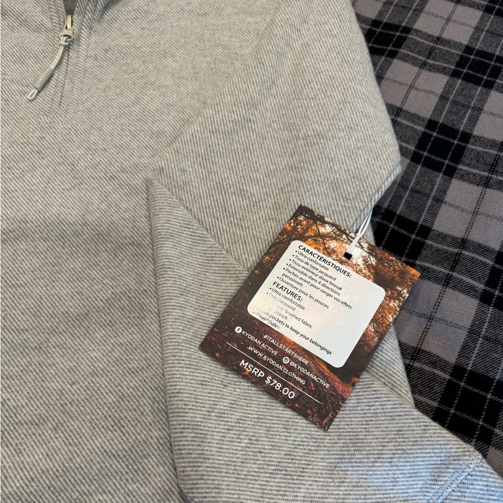 Tight grey yoga sweater!